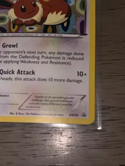 Eevee BW94 Promo BW Black Star Promos Pokemon Moderately Played - Image 4