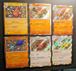 Paldea Fates Shiny Lot, Pawmo, Primeape, Garganacl, Glimmet, Greedent, Pelipper - Image 1