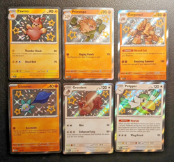 Paldea Fates Shiny Lot, Pawmo, Primeape, Garganacl, Glimmet, Greedent, Pelipper - Image 3