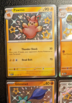 Paldea Fates Shiny Lot, Pawmo, Primeape, Garganacl, Glimmet, Greedent, Pelipper - Image 4