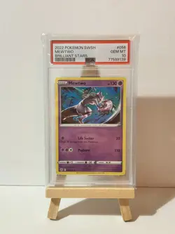 POKEMON SWORD & SHIELD - BRILLIANT STARS #056 - MEWTWO - PSA 10 - 056/172 - 2022 - Image 1