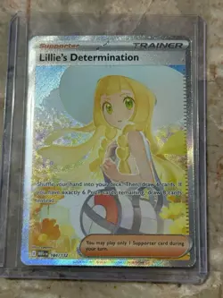 Pokemon Lillie's Determination SIR 184/132 Mega Evolution ENGLISH Pack Fresh - Image 1