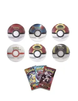 6 x Pokemon TCG Pokeball Tins - 18 Booster Packs Factory Sealed Costco Exclusive - Image 2