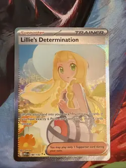 Pokemon Lillie's Determination SIR 184/132 Mega Evolution ENGLISH Pack Fresh - Image 1
