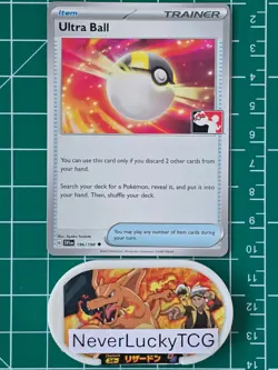 Ultra Ball 196/198 Cosmic Pokemon Prize Pack Series Promo Non-Holo - Image 1