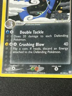 2004 EX Team Rocker Returns Dark Dragonair Stamped Reverse Holo 32/109 MP - Image 2