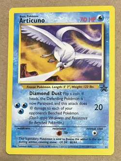 Pokemon TCG Articuno Wotc Black Star Promo 22/53 (NM) - Image 1