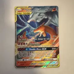 Pokemon Reshiram & Charizard GX Ultra Rare Holo SM-Unbroken Bonds 20/214 270 HP - Image 1