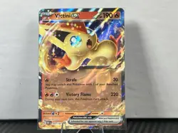 Victini ex 033/197 Pokemon TCG SV03: Obsidian Flames Holo Double Rare NM - Image 2