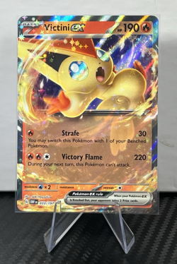 Victini ex 033/197 Pokemon TCG SV03: Obsidian Flames Holo Double Rare NM - Image 3