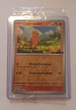 Pokemon 151 Charmander EB Games Promo - Sealed Mint - Image 1