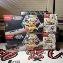 Pokemon Prismatic Evolutions Surprise Box/Booster Sam’s Club Bundle X 2 - Image 1