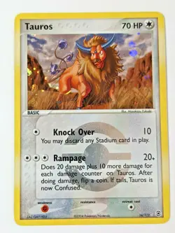Pokemon: Tauros 16/112 Reverse Holo Rare. Ex Fire Red & Leaf Green. LP - Image 1