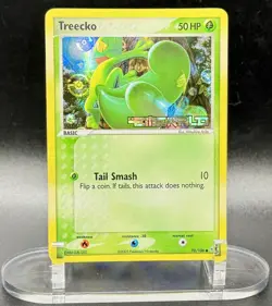 Treecko 70/106 Stamped Pokemon EX Emerald 2005 Reverse Holo Vintage LP/MP - Image 2