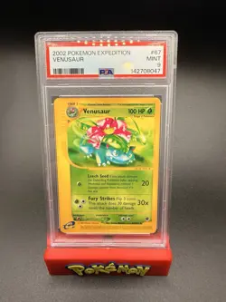 2002 Pokemon e-Series Expedition Base Set 67/165 Venusaur PSA 9 - Image 1