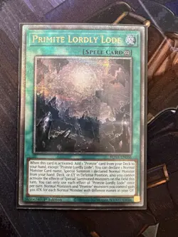 Yugioh! Primite Lordly Lode - ROTA-EN058 Quarter Century Secret Rare 1st Ed NM - Image 3