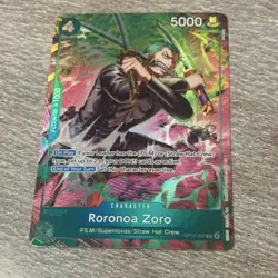 One Piece TCG OP-15/EB04 Roronoa Zoro OP13–037 Treasure Rare - Image 1