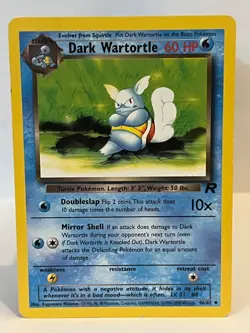 Dark Wartortle 46/82 Team Rocket Uncommon Pokemon Card LP - Image 1