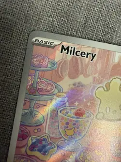 Pokemon Milcery 152/142 SV07: Stellar Crown Illustration Rare Holo TCG Card - Image 2