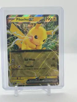 Pokemon TCG Pikachu EX Prismatic Evolutions Double Rare Holo Card 028/131 - Image 1