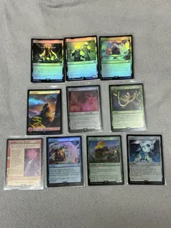 MTG Magic The Gathering Final Fantasy Lot Of 10 FOIL Cards - Image 1