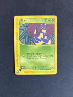 Pokemon TCG Ekans Expedition Card 108/165 Regular Non Holo Common - LP - Image 1