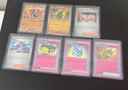 Pokemon Prismatic Evolution 7 Card Lot 1 Double Rare 3 Poke Ball 3 Holo Rare - Image 1