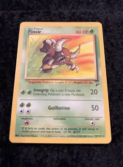 Pinsir 29/130 Pokemon TCG Card Base Set 2 NM - Image 2