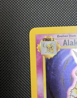 1999 Alakazam 1/102 Base Set Holo Rare Pokemon TCG Card LP-MP - Image 2
