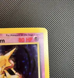 1999 Alakazam 1/102 Base Set Holo Rare Pokemon TCG Card LP-MP - Image 3