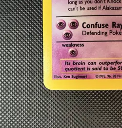 1999 Alakazam 1/102 Base Set Holo Rare Pokemon TCG Card LP-MP - Image 4