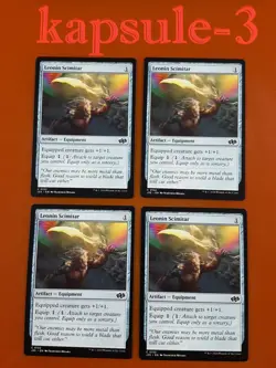 4x Leonin Scimitar | Foundations Jumpstart | MTG Magic Cards - Image 1