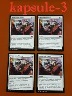 4x Impeccable Timing | Foundations Jumpstart | MTG Magic Cards - Image 1