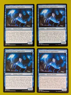 Overwhelmed Apprentice x4 Throne of Eldraine 4x Magic the Gathering MTG - Image 1