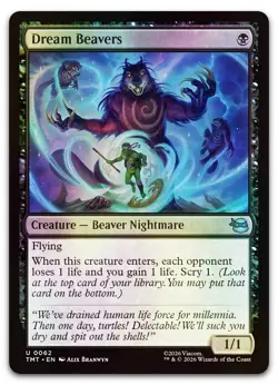 Dream Beavers #62 (Foil) (NM) TMT Magic MTG - Image 1