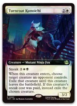 Turncoat Kunoichi (Extended Art) #260 (Foil) (NM) TMT Magic MTG - Image 1