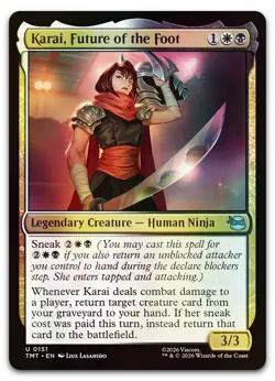 Karai, Future of the Foot #151 (Foil) (NM) TMT Magic MTG - Image 1