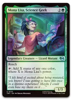 Mona Lisa, Science Geek #123 (Foil) (NM) TMT Magic MTG - Image 1