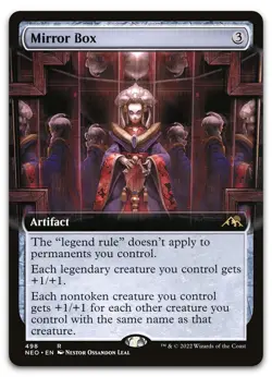 Mirror Box (Extended Art) #498 (NM) Kamigawa Neon Dynasty NEO Magic MTG - Image 1