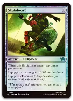 Skateboard #178 (Foil) (NM) TMT Magic MTG - Image 1