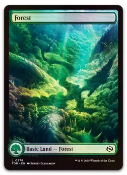 Forest (0276) #276 (Foil) (NM) Tarkir Dragonstorm TDM Magic MTG - Image 1