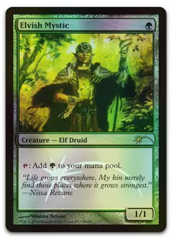 Elvish Mystic #2 (Foil) (LP) FNM Promos FNM Magic MTG - Image 1