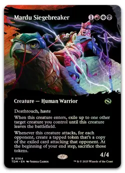 Mardu Siegebreaker (Borderless) #364 (Foil) NM Tarkir Dragonstorm TDM Magic MTG - Image 1