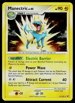 Pokemon Card - Manectric Platinum 11/127 Holo Rare - Image 1