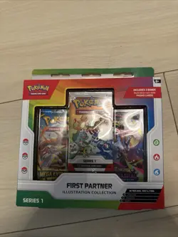 Pokemon TCG First Partner Illustration Collection Box Factory Sealed - Image 1