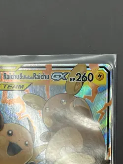 Raichu And Alolan Raichu GX 54/236 Unified Minds Holo Pokemon Card - Image 5