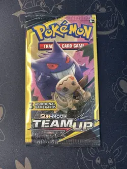Rare Pokemon Team Up 3 Card Factory Sealed Booster Pack HEAVY 7.70g - Image 2