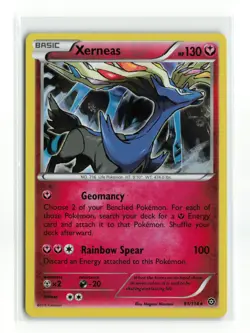 XERNEAS 81/114 XY STEAM SEIGE HOLO RARE POKEMON TCG NM - Image 1