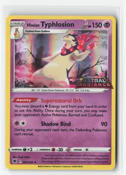 HISUIAN TYPHLOSION 052/189 ASTRAL RADIANCE GAMESTOP PROMO POKEMON TCG NM - Image 1