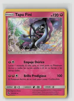 Tapu Fini #151/214 Sm Lost Thunder Holo Rare Pokemon TCG LP - Image 1